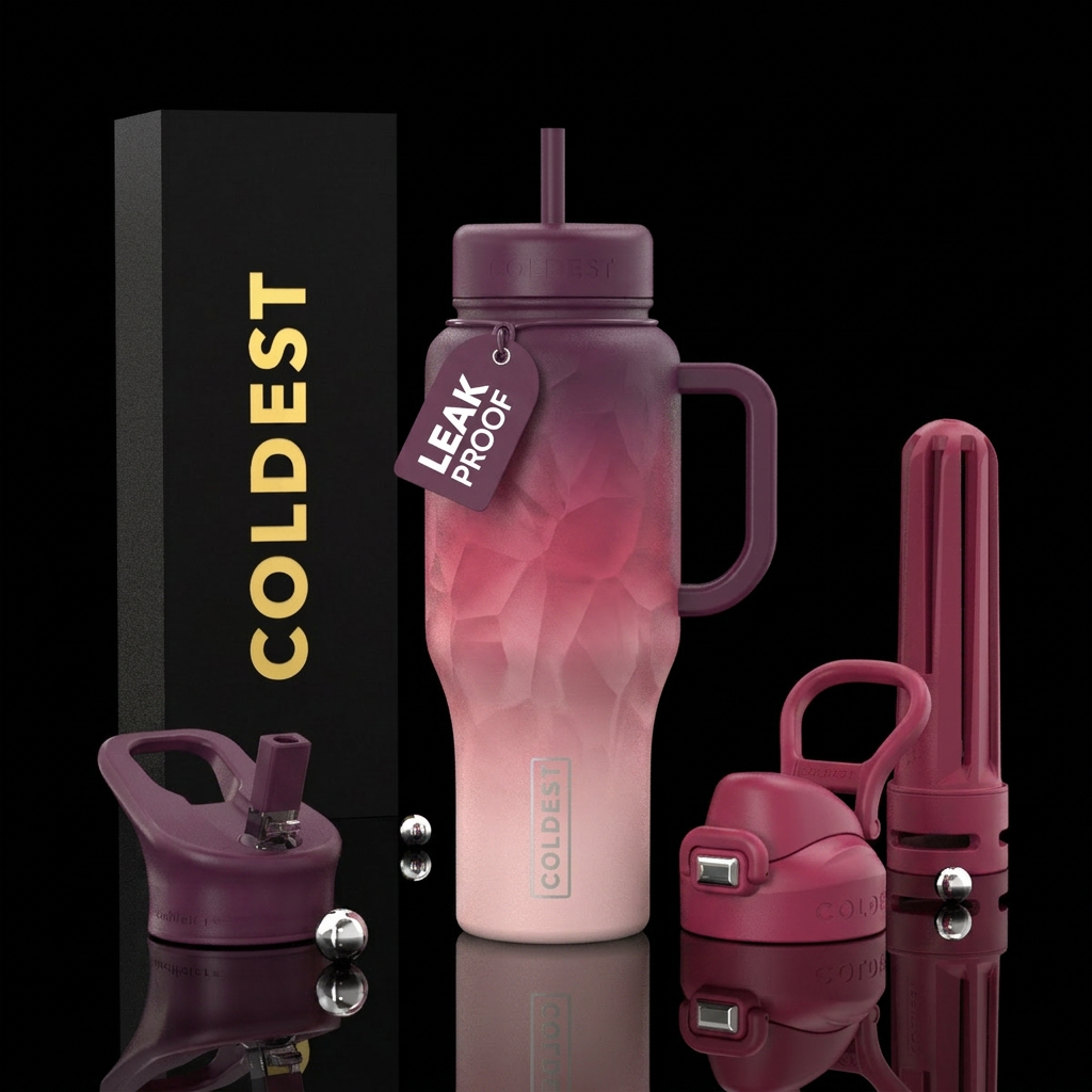 Rosé Velvet water bottle design