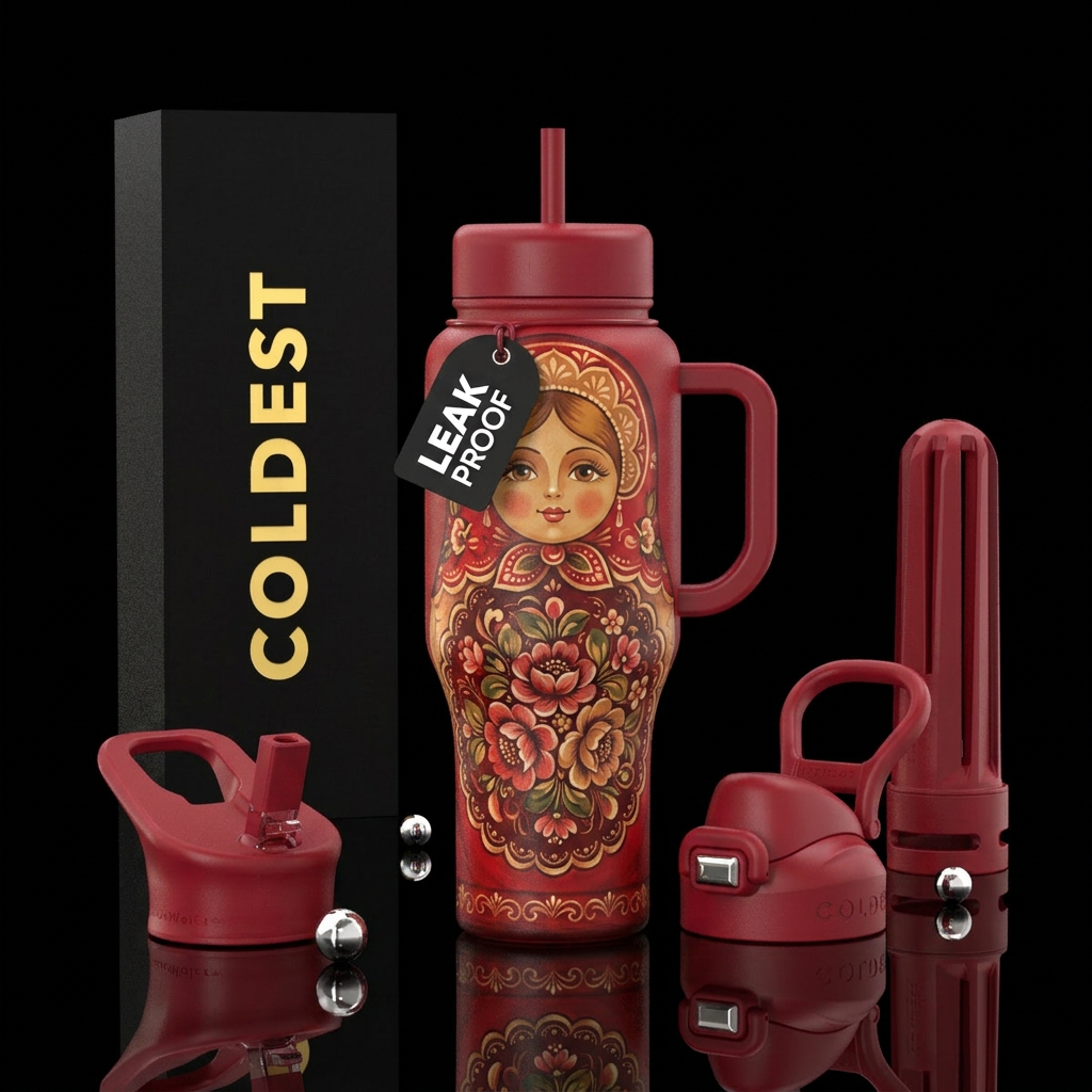 Crimson Matrya water bottle design