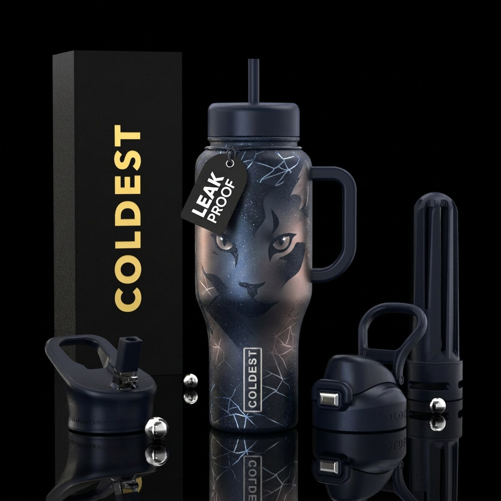 Nebula Whiskers water bottle design