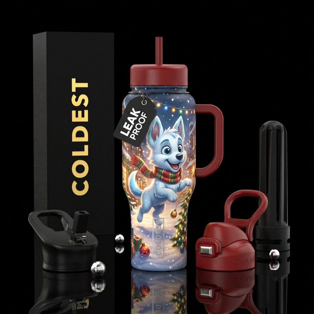 Christmas Frost water bottle design