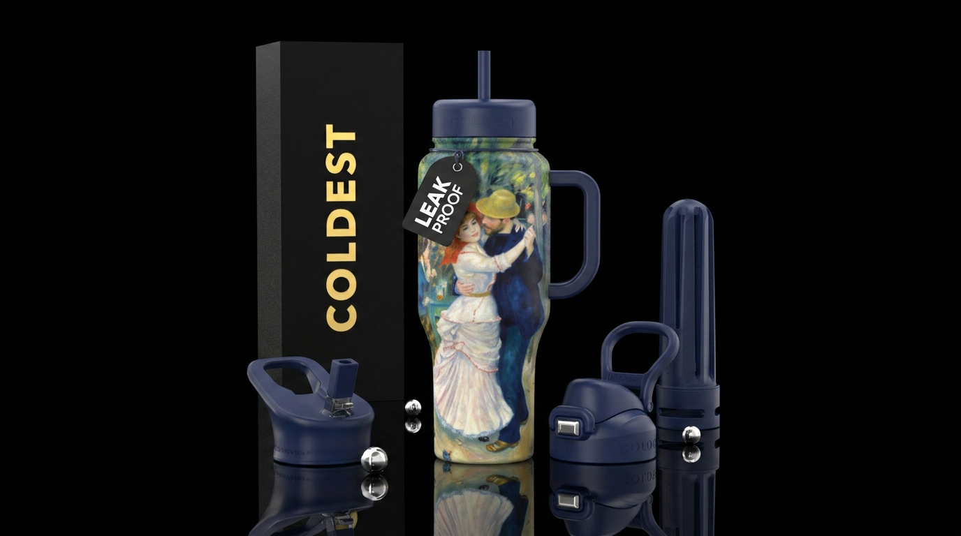 Summer Waltz water bottle design