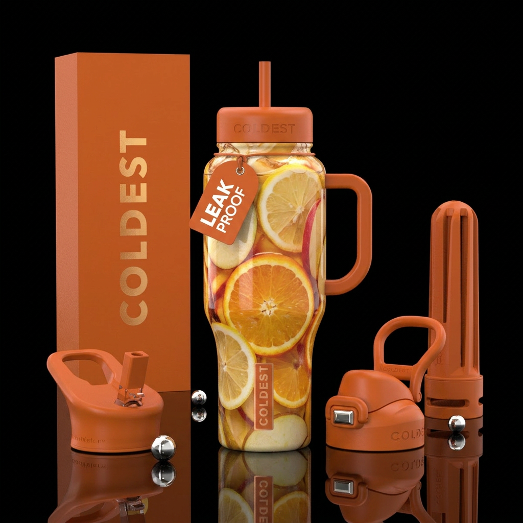 Golden Orchard water bottle design