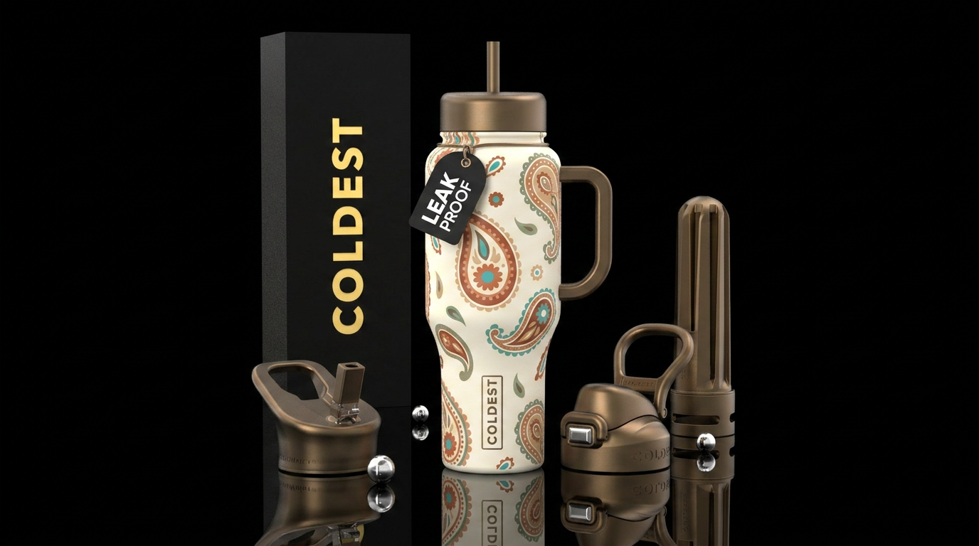 Sacred Paisley water bottle design