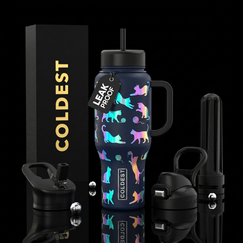 Moonlight Mischief water bottle design