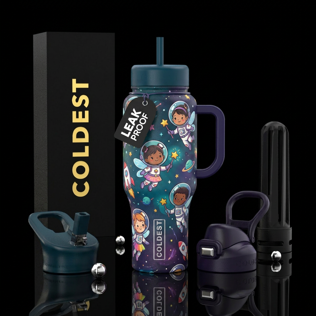 Polar Stardust water bottle design