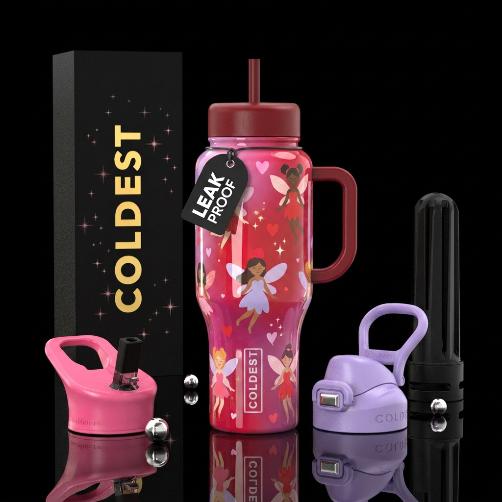 Valentine's Fae water bottle design