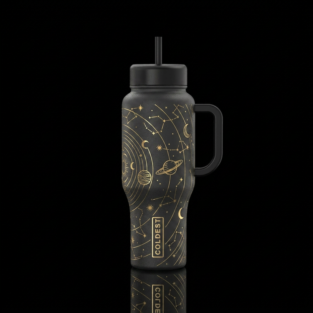 Celestial Gild water bottle design