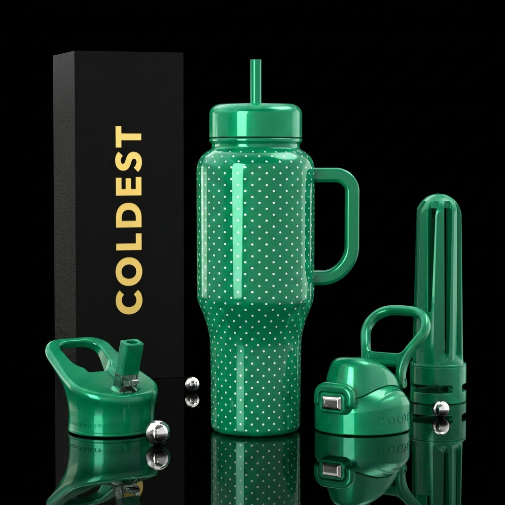 Emerald Dress water bottle design