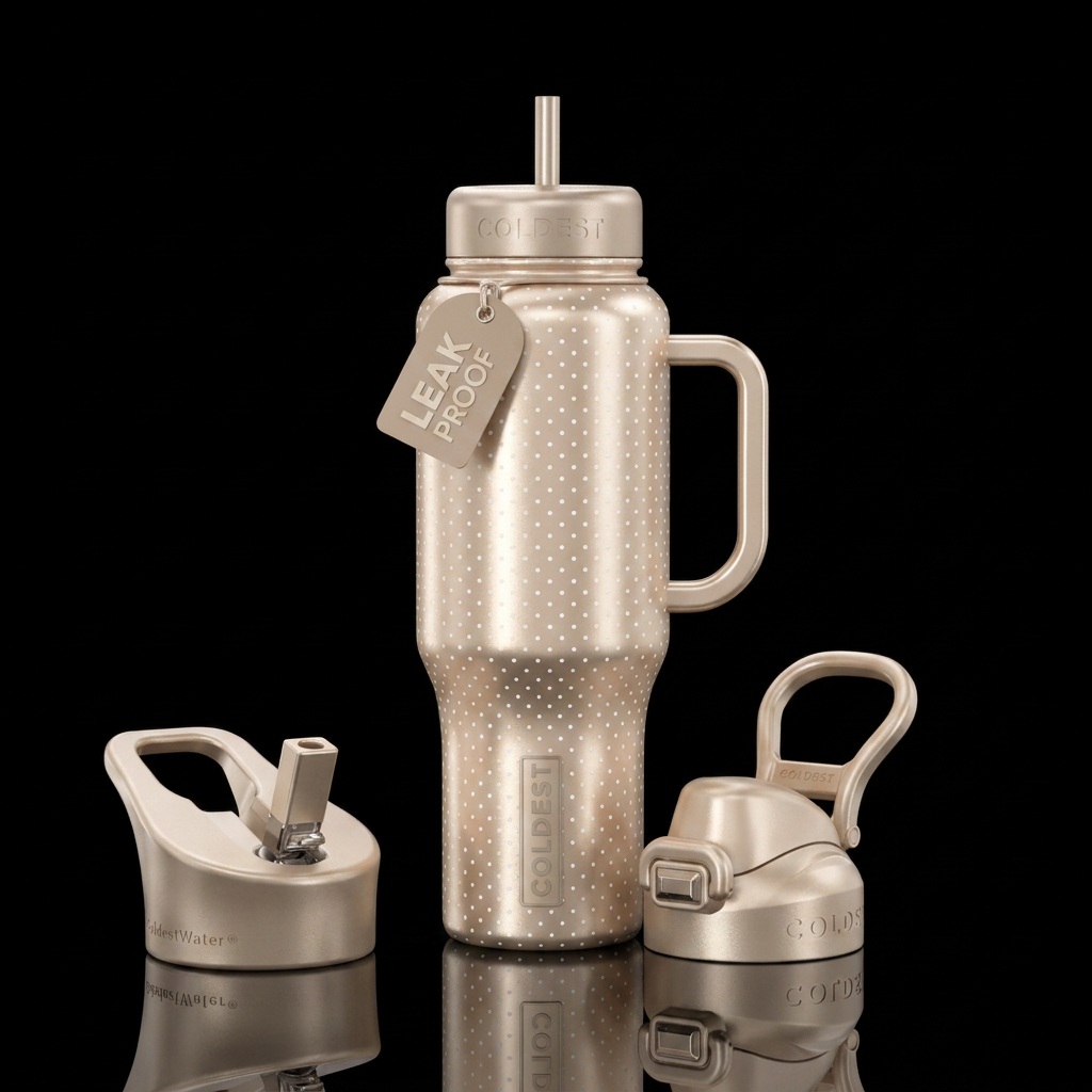 Champagne Dress water bottle design