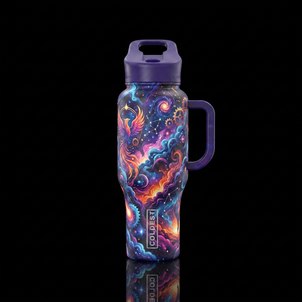 Imagination water bottle design