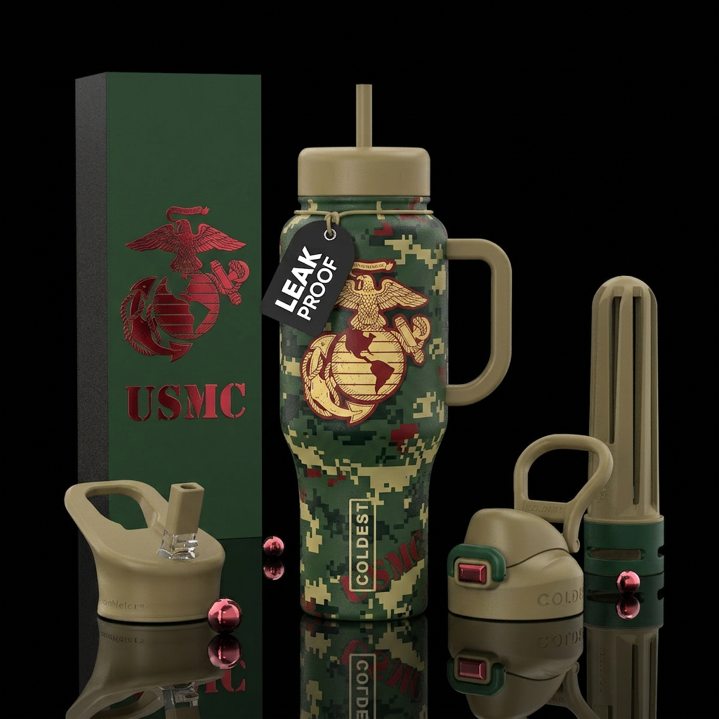 USMC water bottle design