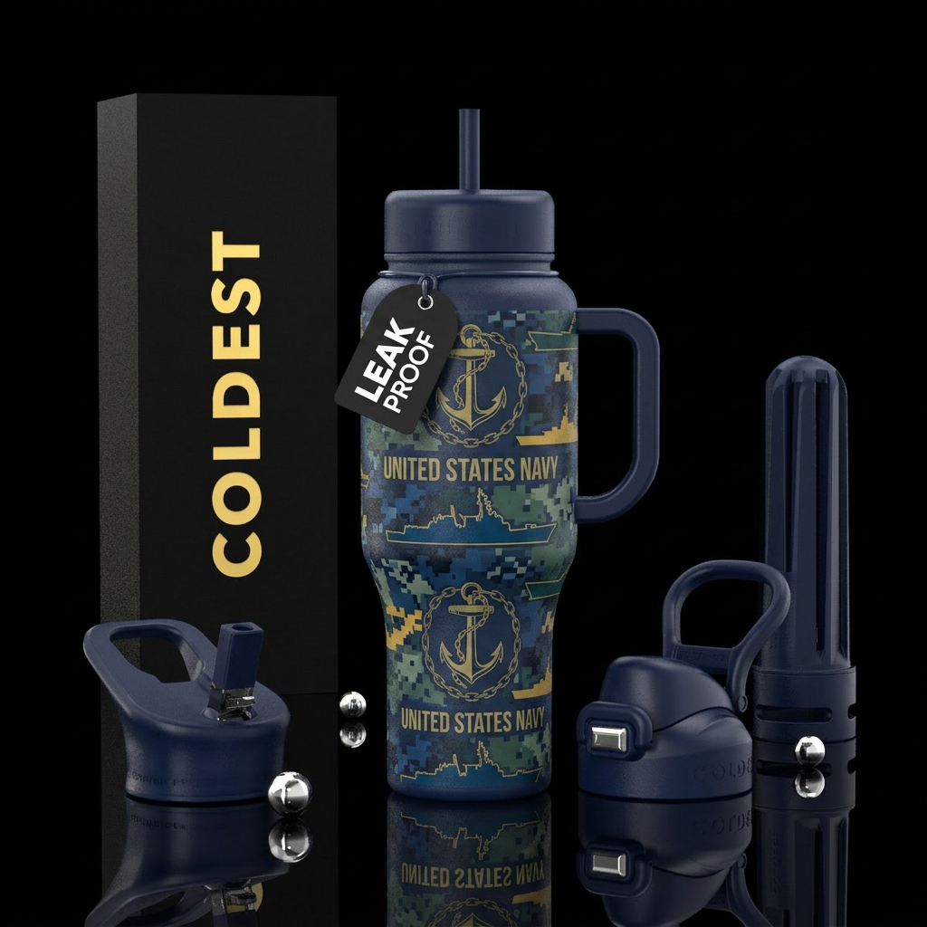US Navy water bottle design