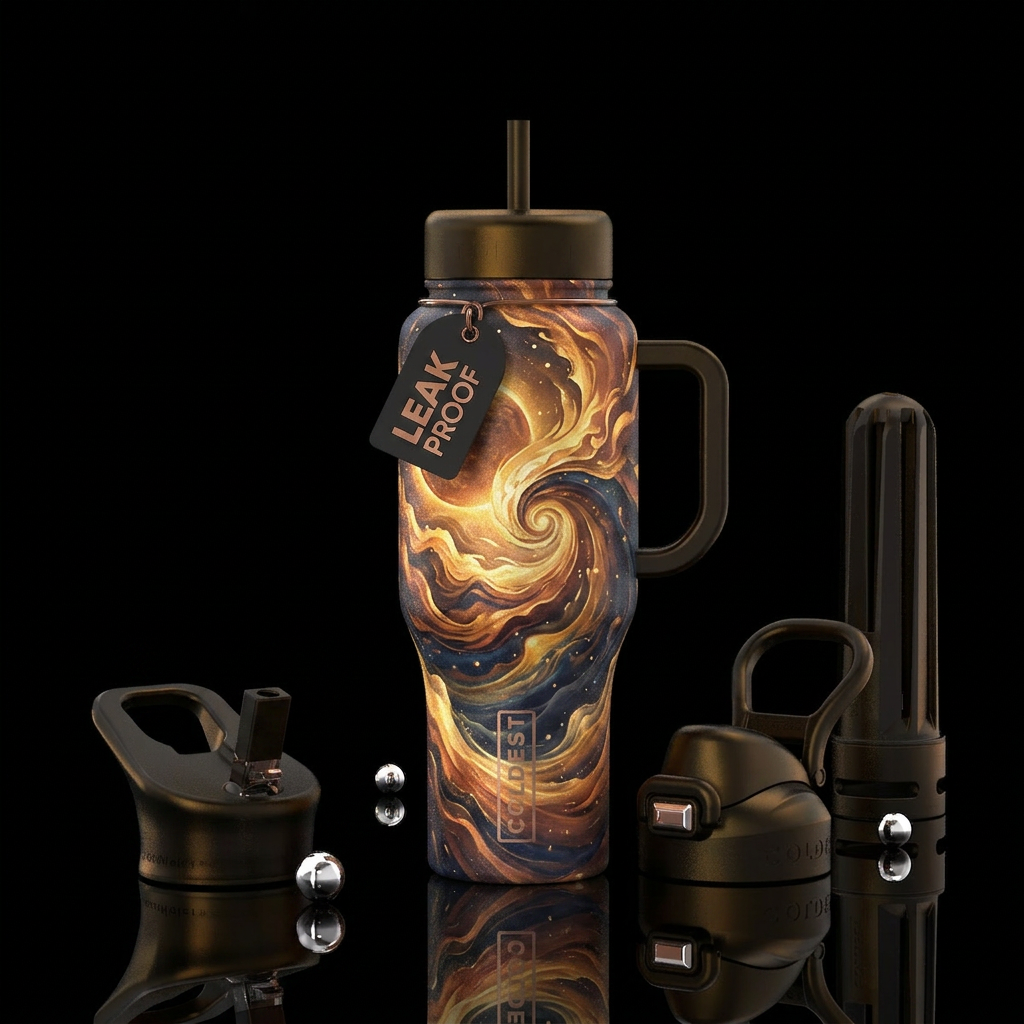 Midnight Sun water bottle design