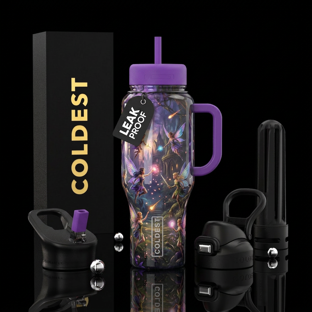 Fairy Battle water bottle design