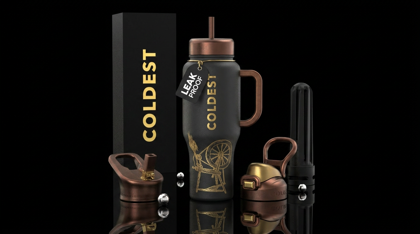 Rumpelstiltskin water bottle design