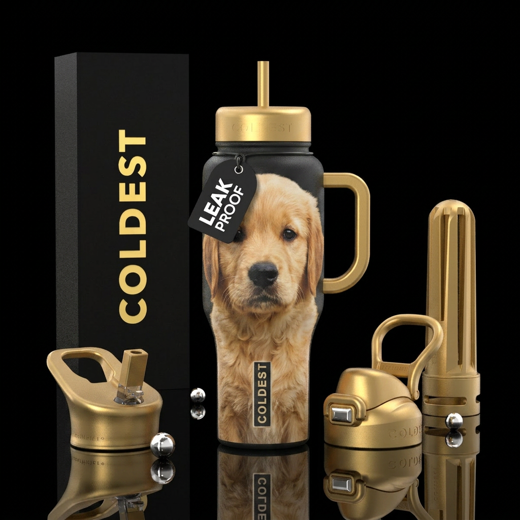 Puppy water bottle design