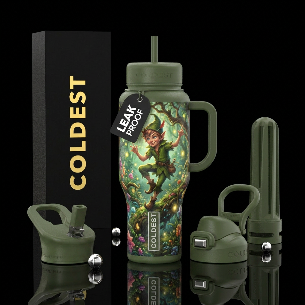 Robin Goodfellow water bottle design