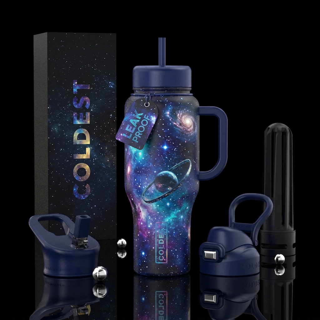 Spacescape water bottle design