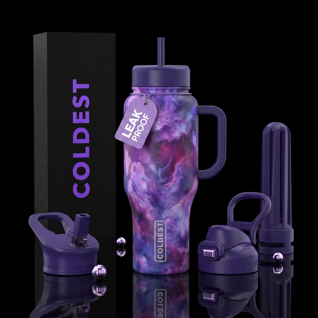 Purple haze water bottle design