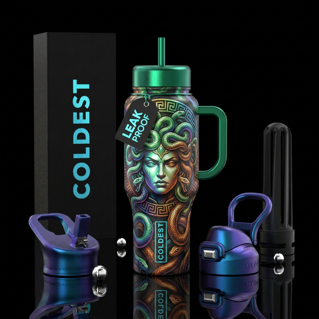 Medusa water bottle design