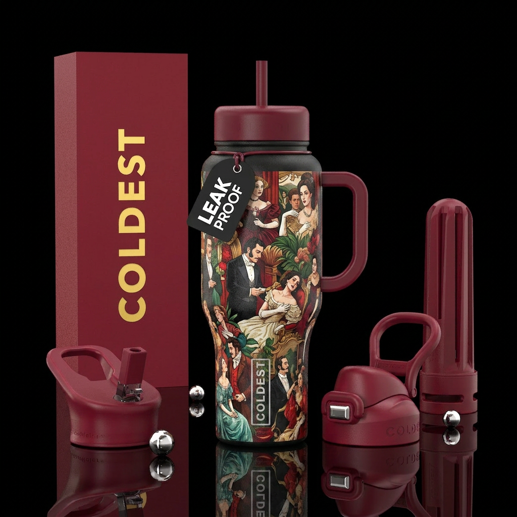 La Traviata water bottle design