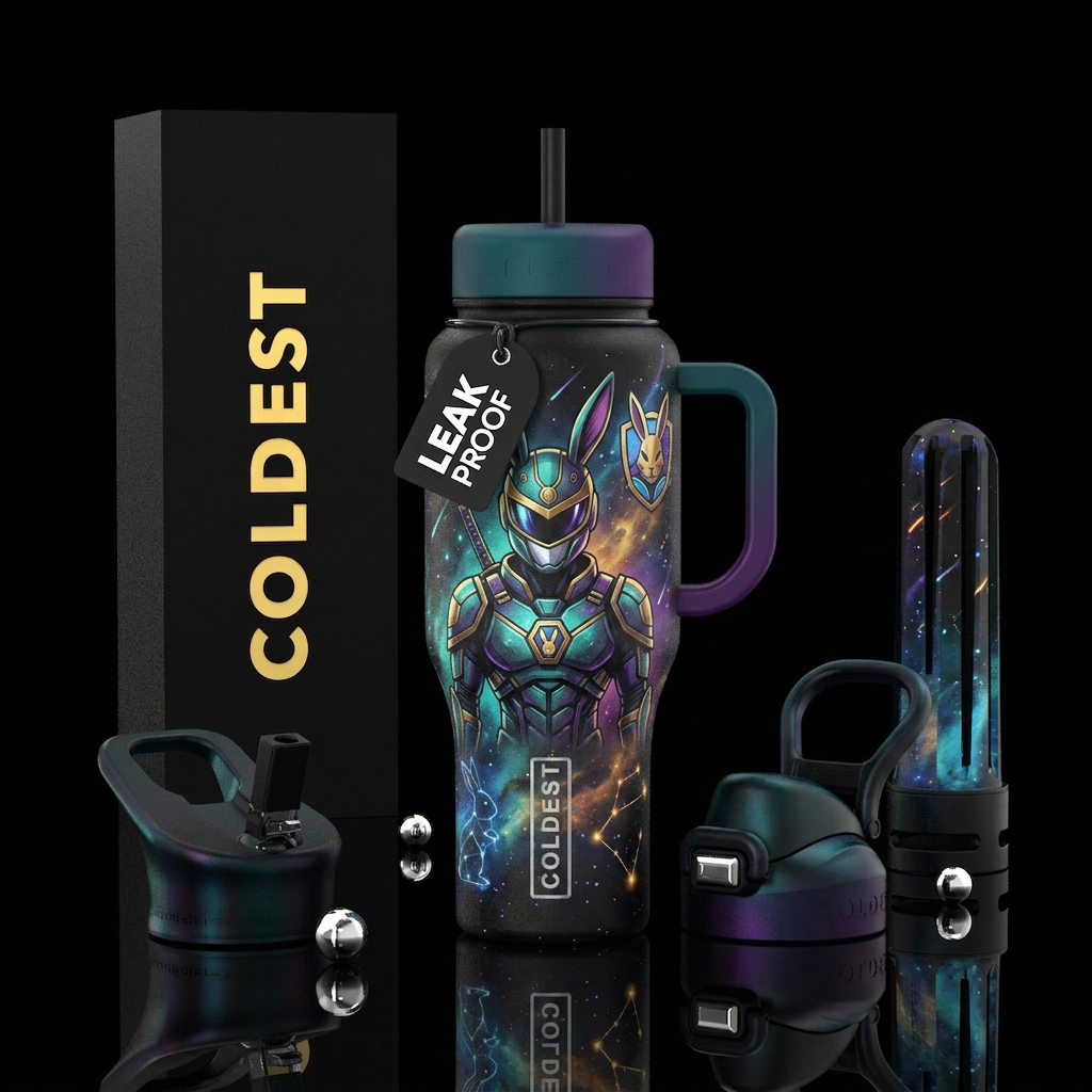 Rabbit Ranger water bottle design