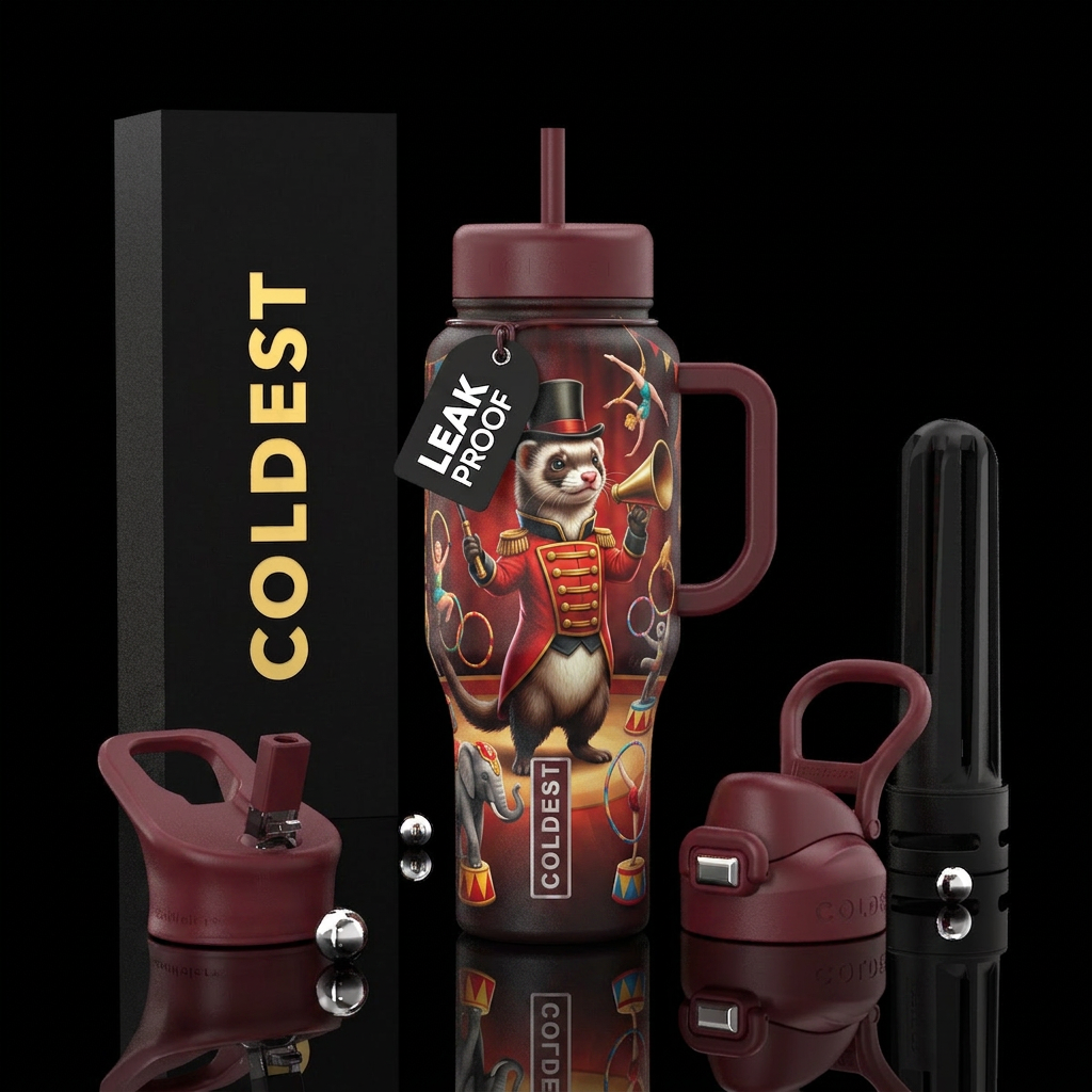 Ferret Ringmaster water bottle design