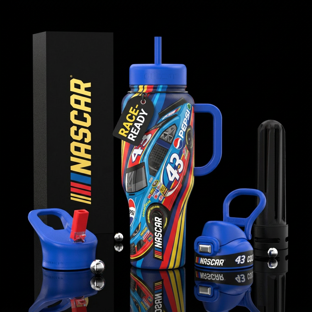 NASCAR water bottle design