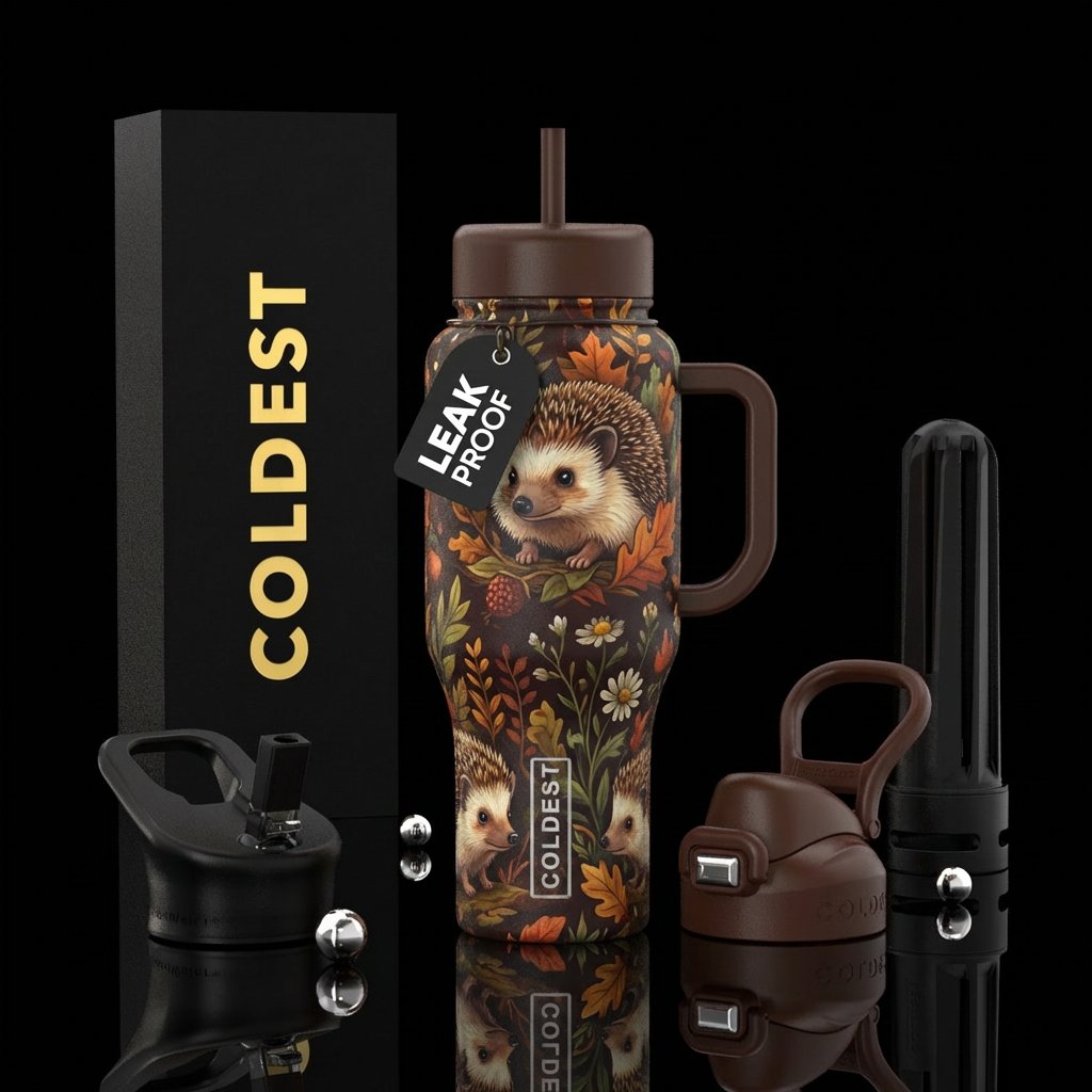 Hedgehog water bottle design