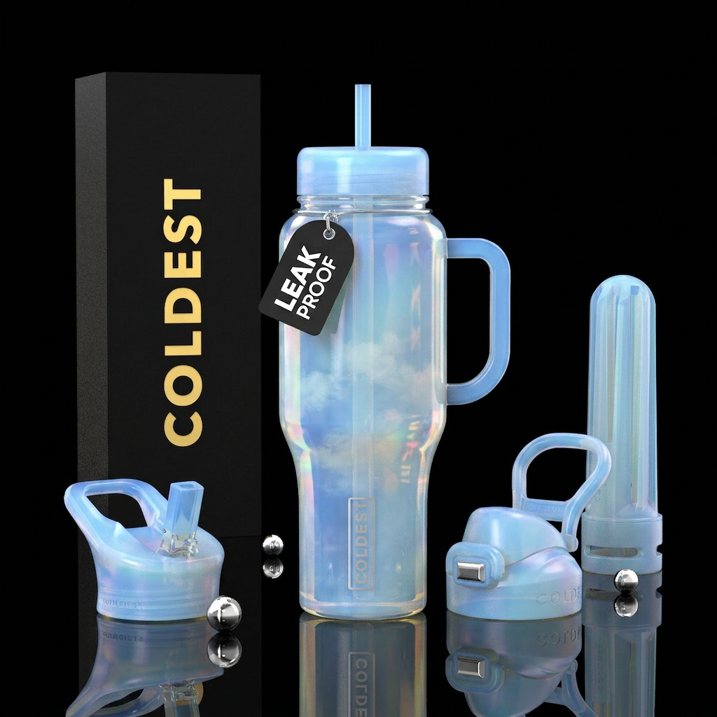 Opalite sky water bottle design