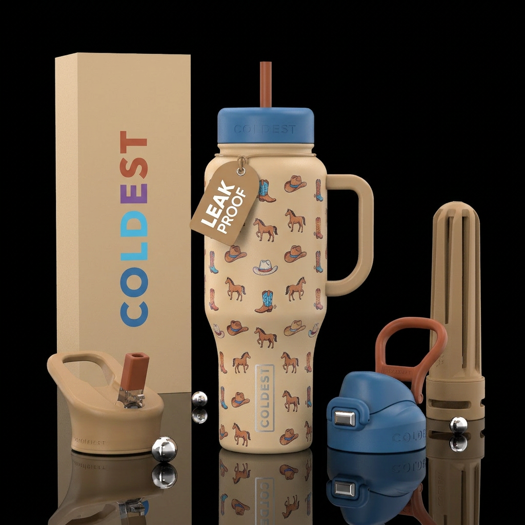 Baby cowboy hats, baby horses, baby cowboy boots o... water bottle design