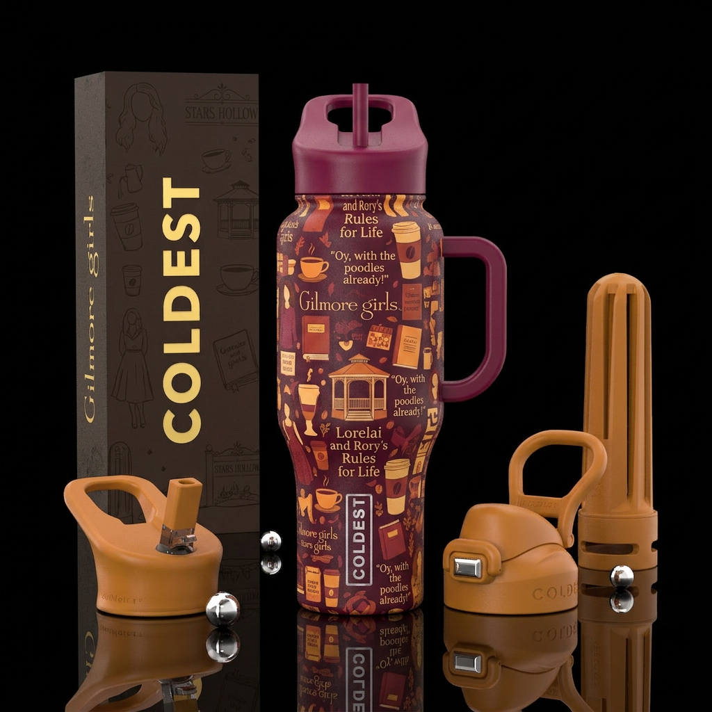 Gilmore girls inspired bottle water bottle design