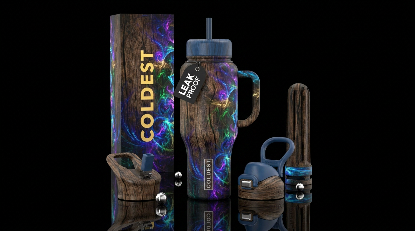 glowie, old, oak, artistic, meme water bottle design