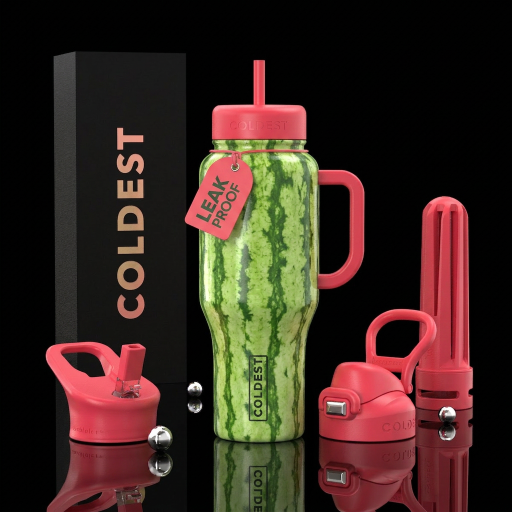 Watermelon water bottle design