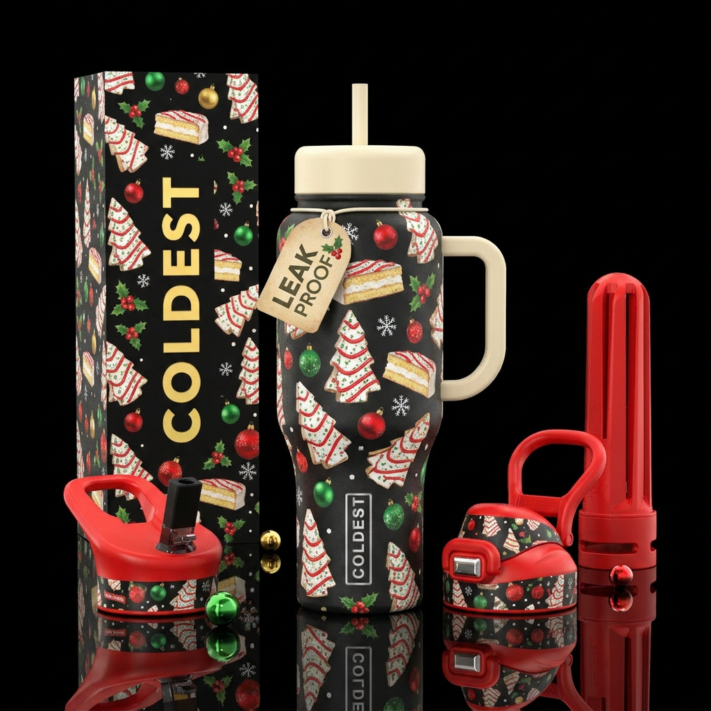 Little debbie Christmas tree cakes, Christmas water bottle design