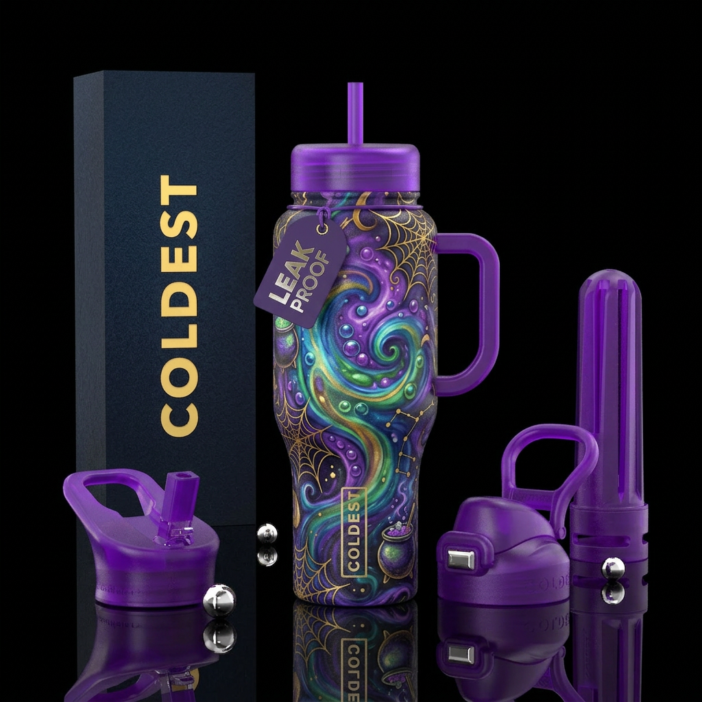 Witches brew water bottle design