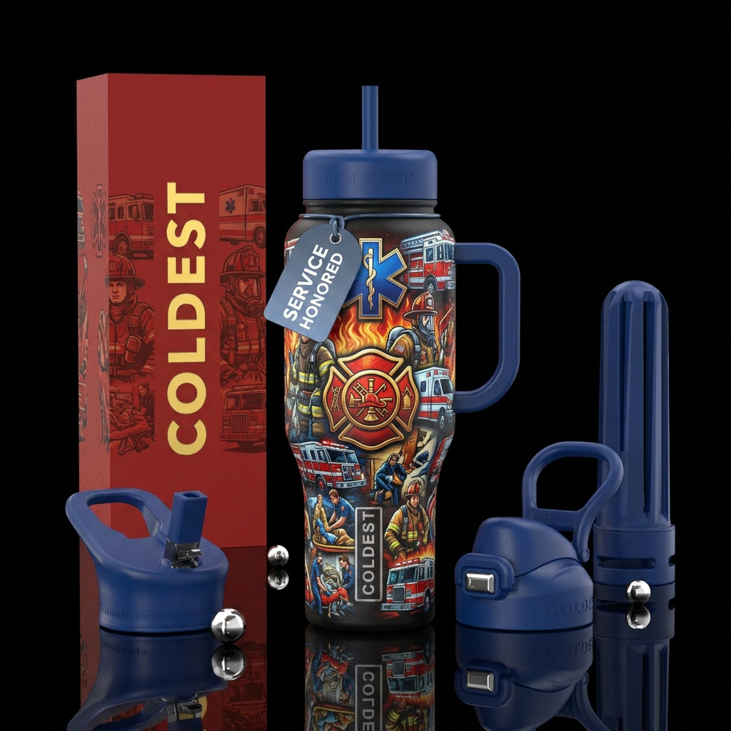 Fire fighters and EMS water bottle design