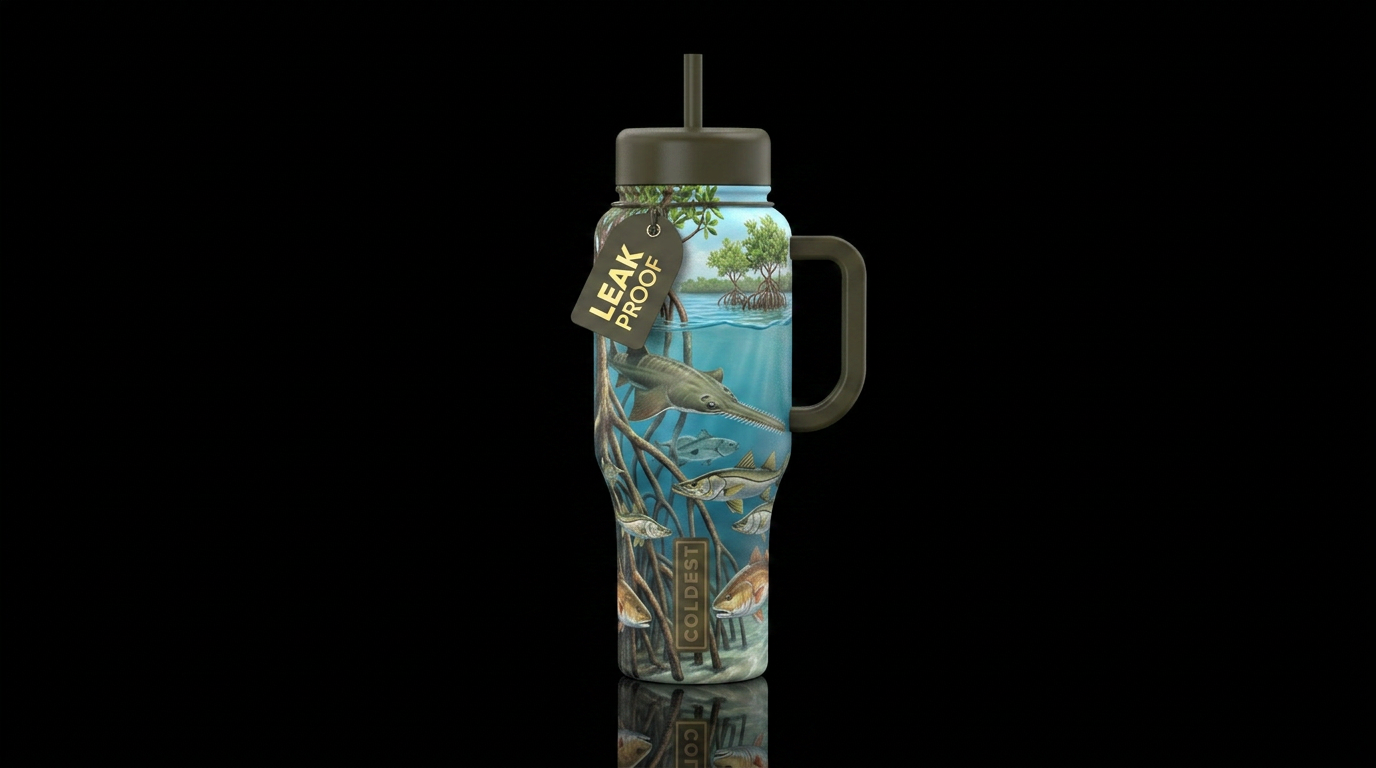 Sawfish water bottle design