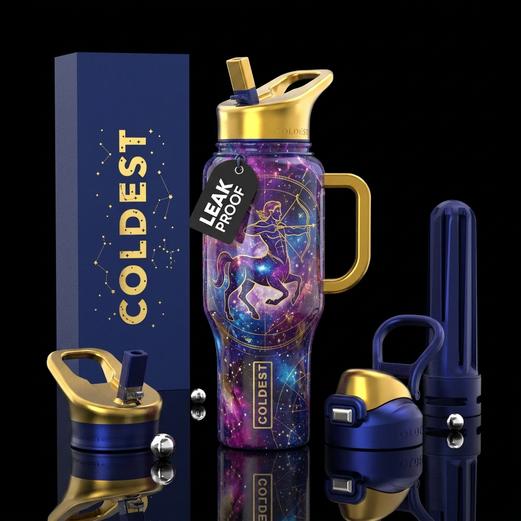 Sagittarius water bottle design
