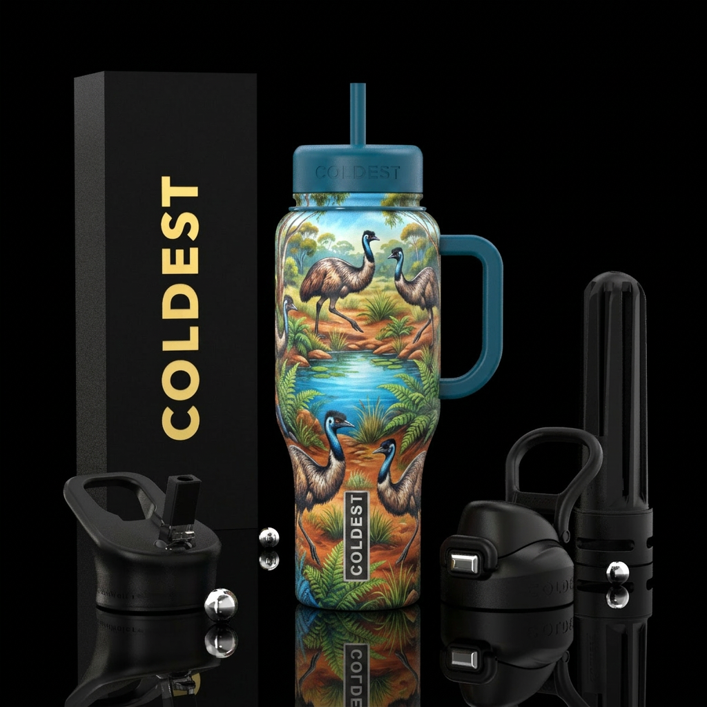 Emus water bottle design