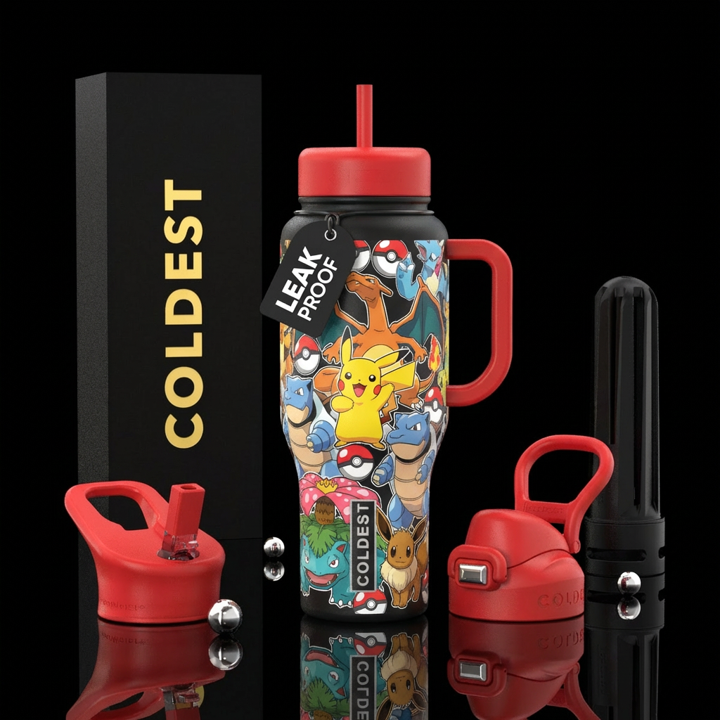 Pokemon water bottle design