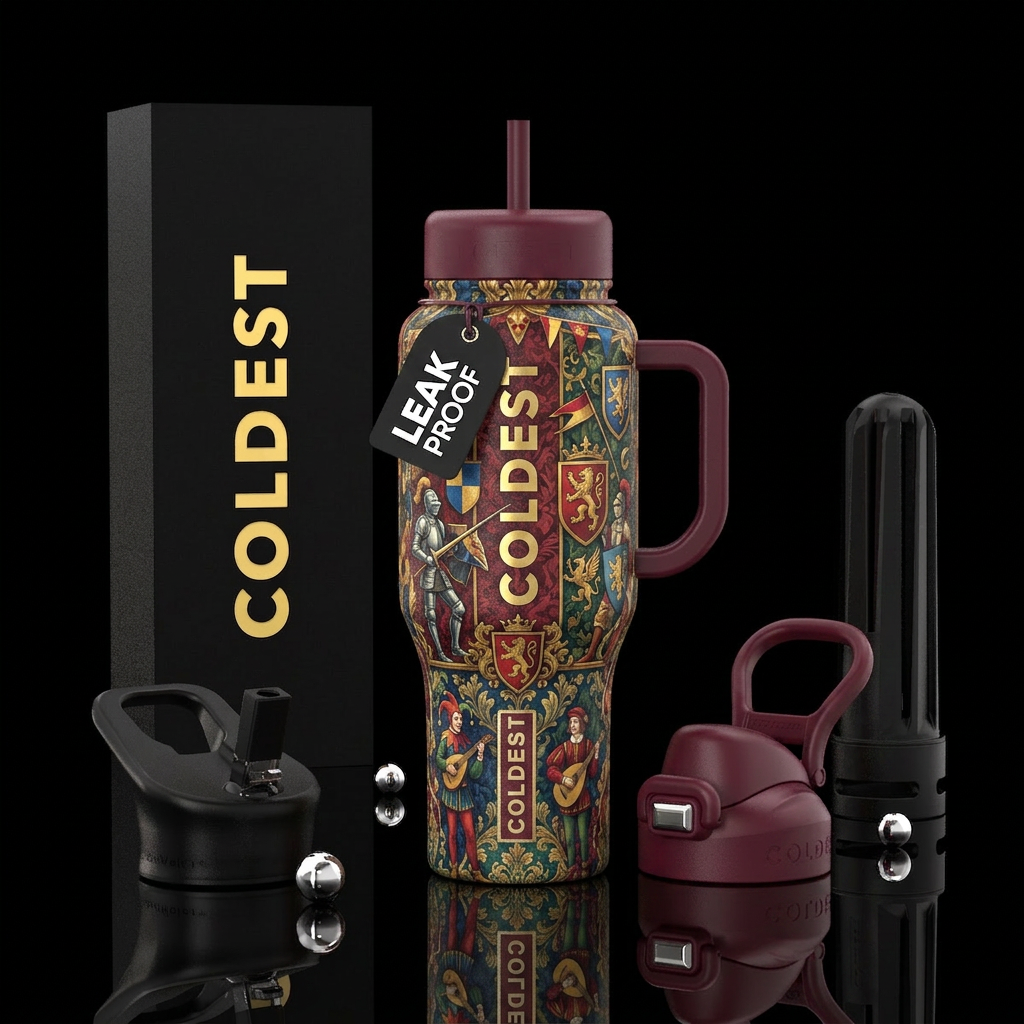 Renaissance faire water bottle design