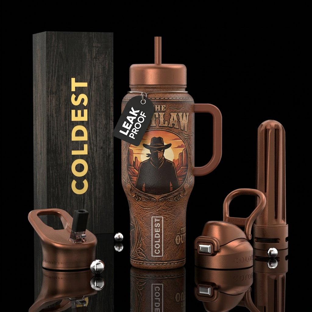 The outlaw water bottle design