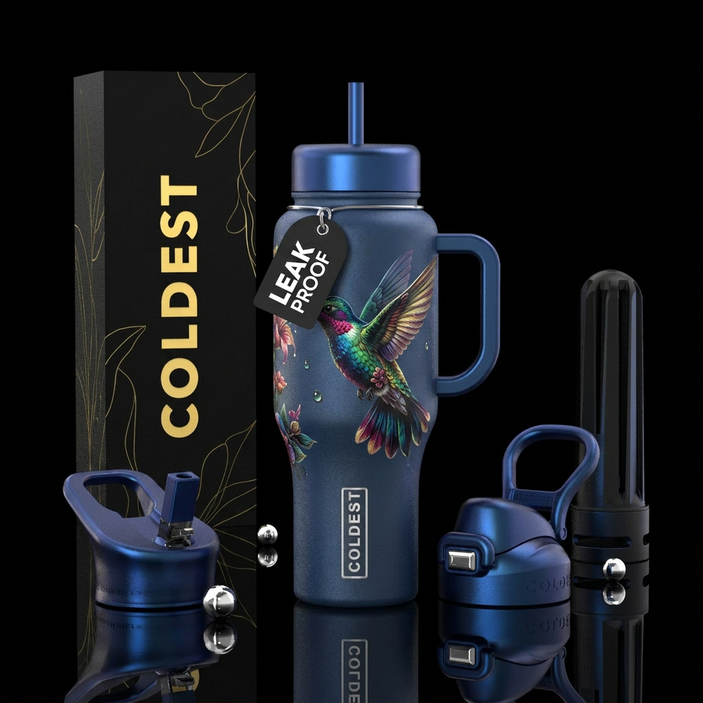 Hummingbird water bottle design