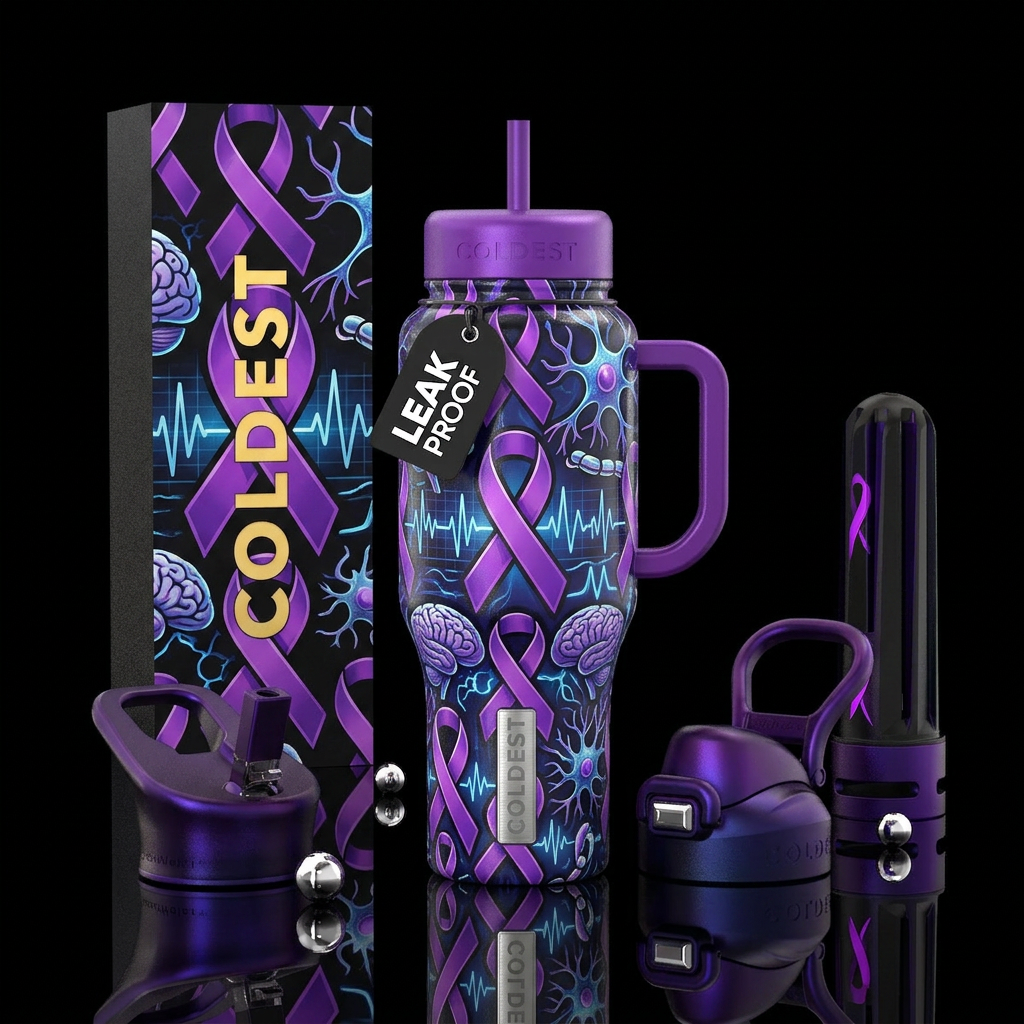 Seizure awarness water bottle design