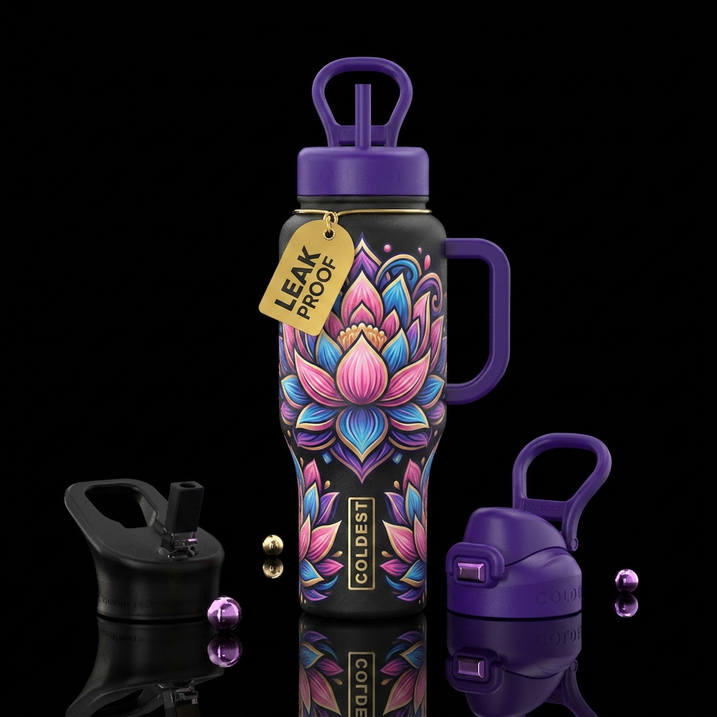 Lotus water bottle design