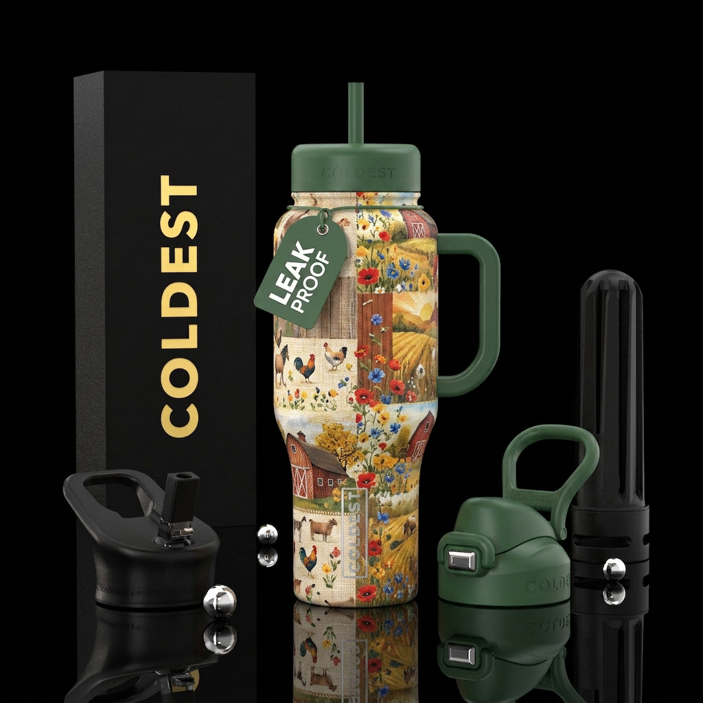 Country living water bottle design