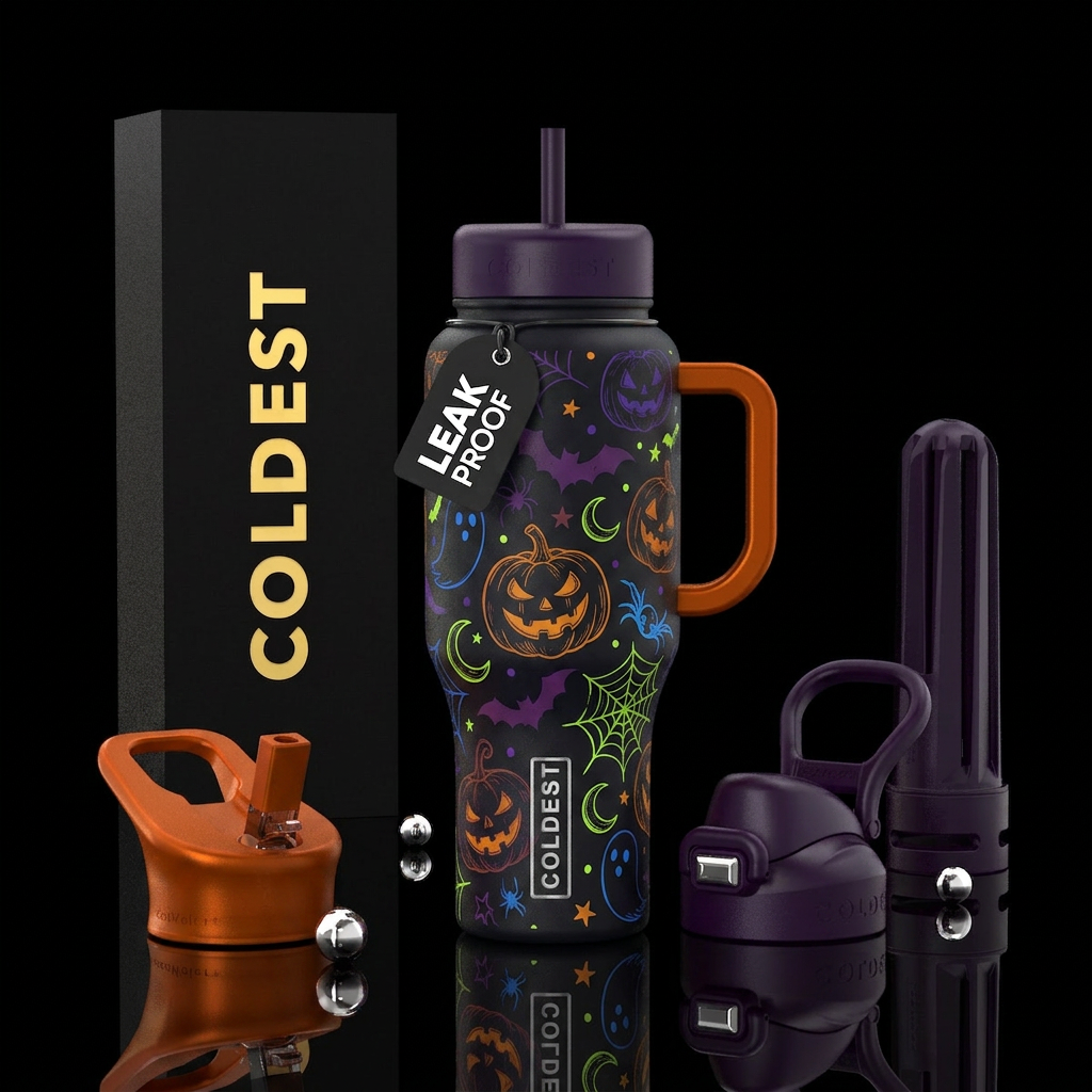 Halloween water bottle design