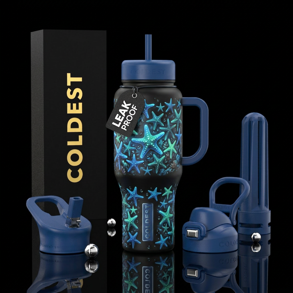 Glowie starfish water bottle design