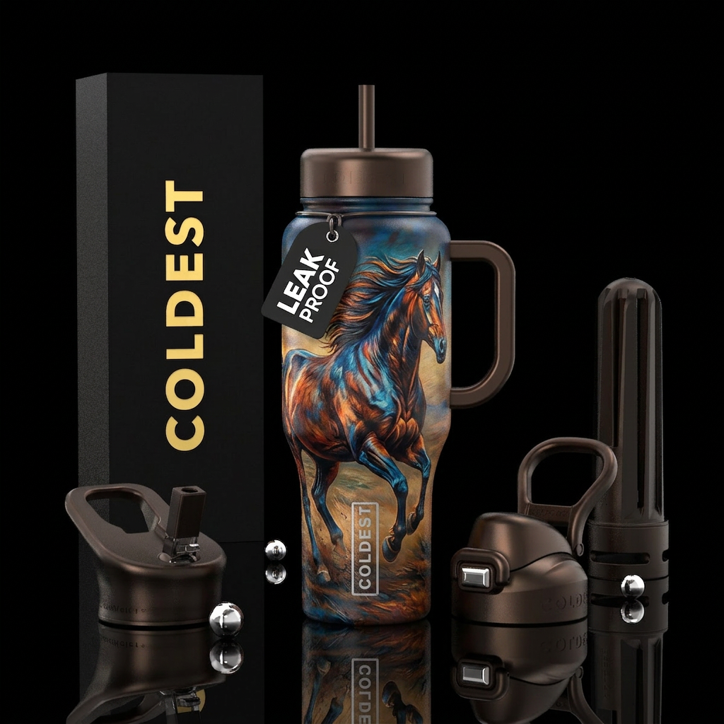 wild horse water bottle design